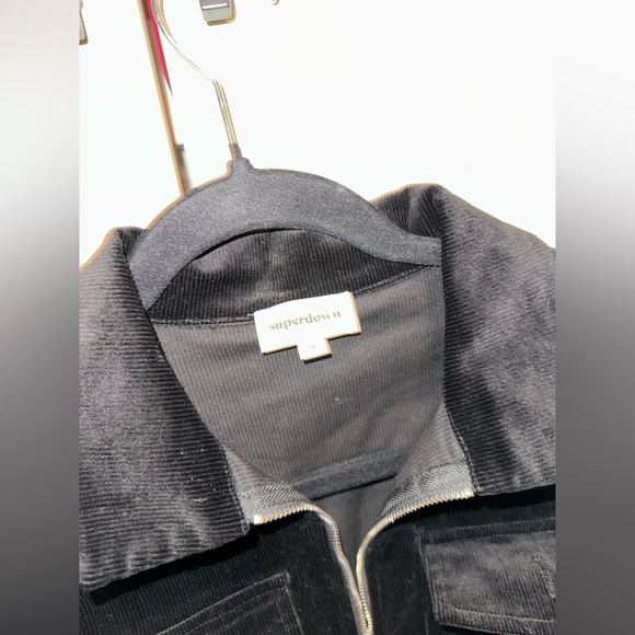 Superdown charlotte cord romper Black Zip-Up Romper with Belt Size Small - Picture 7 of 8